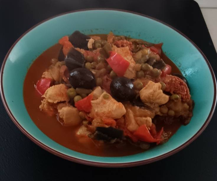 Ma poêlée espagnole au poulet | La Cuisine de Mamounette